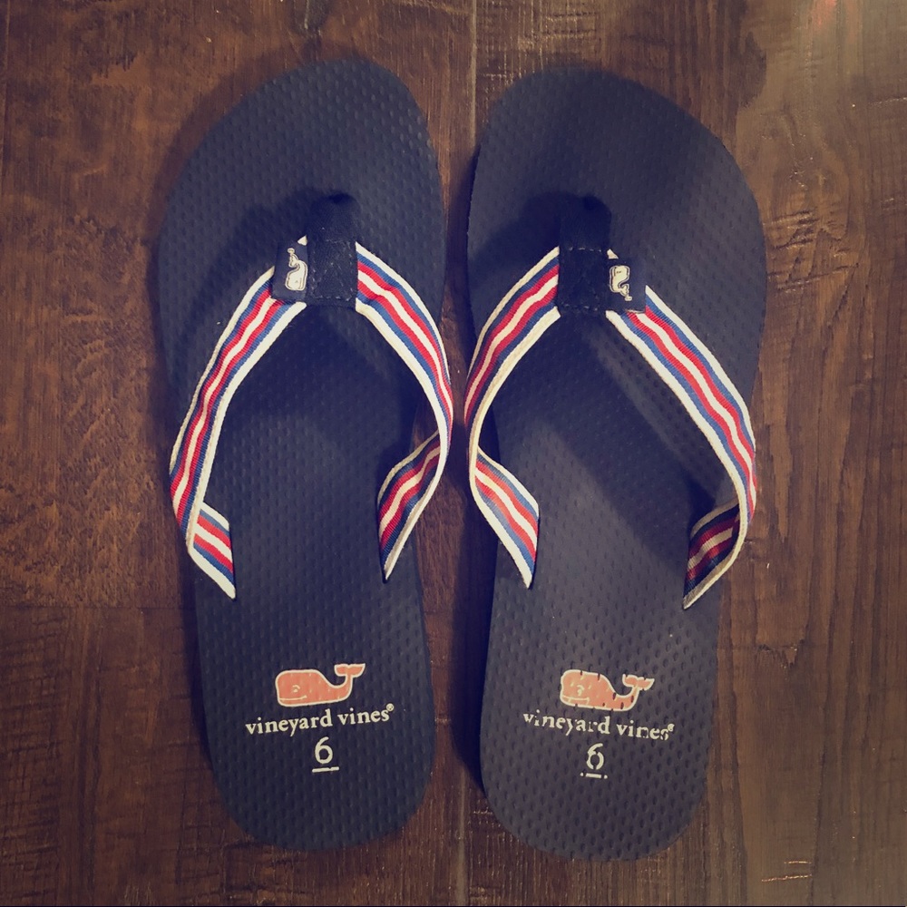 Vineyard Vines Red/White/Blue Flip-Flops